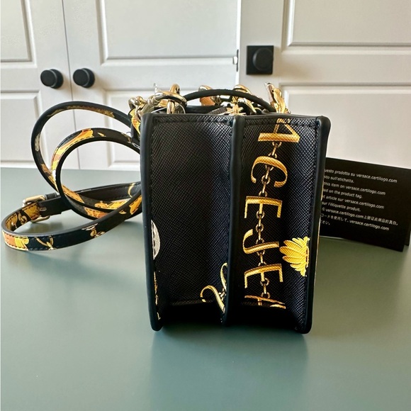 Versace Jeans Collection Black and Gold Mini Bag - Picture 4 of 8